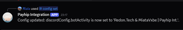 Discord Config Command Example
